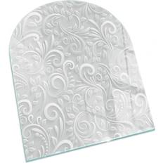 Bodenschutzplatten Tulup Ofenplatte Kaminglas Kaminofen Bodenplatte 80 x 70 cm