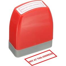 Stamps Uxcell No At This Address Notice Stamp Red