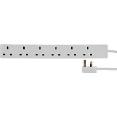 Extension Cords on sale Pro Elec Mains Extension Lead 6 Gang 7.5m White