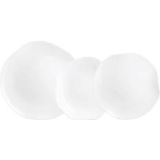 Luminarc Dinner Sets Luminarc Galeo White Glass Tableware 18 Piece Dinner Set