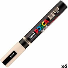 Posca Pennor Posca PC-5BR Beige Penselmarkörer 6-Pack