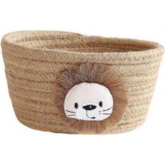 Animals Woven Storage Basket Jute Lion