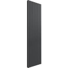 Grey Water Radiators Reina Flat Double Designer Vertical Radiator 1800mm H x 514mm W