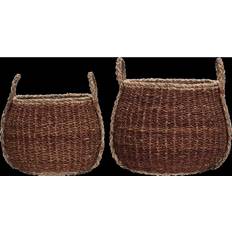 House Doctor Kurve I Flet Rangi Brun 2 Stk Kurv 76.2cm