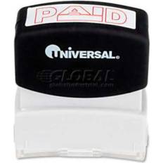 Postage & Packaging Supplies Universal Message Stamp Paid Pre-Inked Red