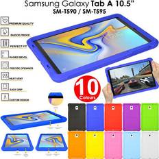 Samsung Galaxy Tab S9+ Bumper Cases TechGear Samsung Tab A 10.5 T590 Rugged Soft Silicone Case