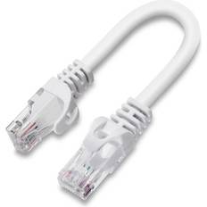 Nætverkskabel CAT6 15cm Hvid