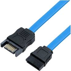 SATA 7P 30cm Förlängningskabel Platt Blå