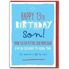 Funny 13th Birthday Card Phone Down