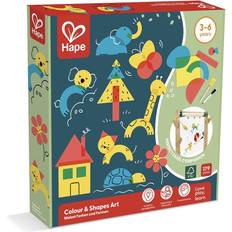 Hape Crafts Hape Brown Yellow Colour Shapes Art Set