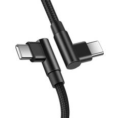 INF Vinklad Datakabel USB-C Till USB-C 2 m 2m