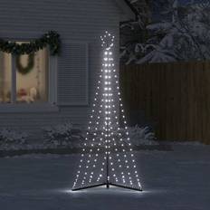 vidaXL LED Juletræ 339 LED 187 cm Koldt Hvidt Lys Juletræslys
