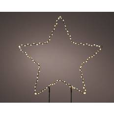 Varm hvid Julestjerner Lumineo PVC 38 cm Indsats Julestjerne