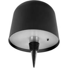 Cone LED Lampe Metal Sort H13 cm