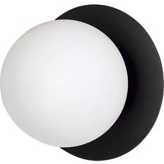 Emibig Lamper Emibig Minerva K1 Sort Væglampe Ø15 cm E14 230V Vægarmatur