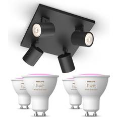 Philips Hue Myliving Runner Spots 4er Pack Schwarz GU10 Spotlight