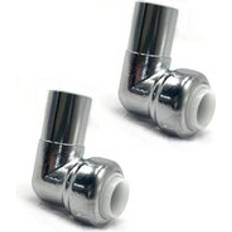 Valves 90 Degree Push Fit Radiator Valve 15mm to 15mm