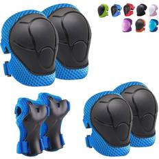 Knee Pads MDSRJONE 6PC Knee Protection Set Blue