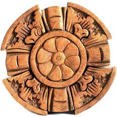 Brown Small Boxes Ancient Wisdom Bali Magic Round Petal Puzzle Brown Small Box