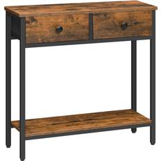 Hoobro Slim Narrow With Drawers Console Table