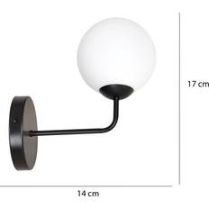 Belysning Pregos K1 Vit Vägglampa Ø15 cm E14 230V Väggarmatur