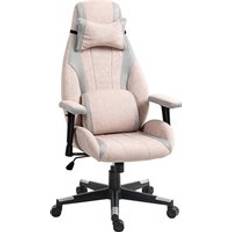 Fabric Gaming Chair Pale Pink