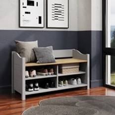 Storage Benches Core Products Corona Grey Large Shoe Storage Bench