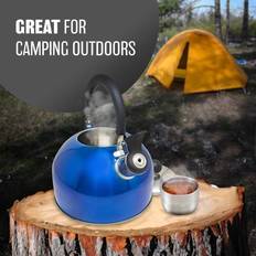 Prima 2.5L Blue Stainless Steel Lightweight Kettle