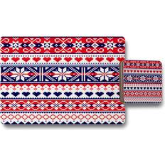 Red Coasters Scottish Fair Dining Placemat Set Red Coaster