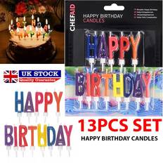 Birthdays Cake Candles Chef Aid Happy Birthday Cake Candles Letter Decoration