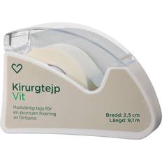 Kirurgtejper Hjärtats Kirurgtejp Vit 2.5cm x 9.1m