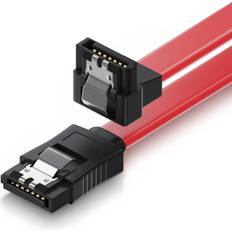 0.3m SATA 3 Datenkabel Mit Clip 1x Winkel 90° Grad