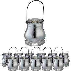 Glass Silver Set of 12