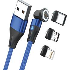 MagneticCharge3 2 m USB A Blue