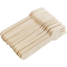 Disposable Cutlery URBN Living Wooden Biodegradable Disposable Cutlery 50-200 Pcs