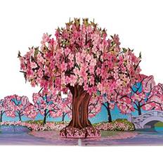 Pink Cards & Invitations Pink Cherry Blossom Pop Up Card