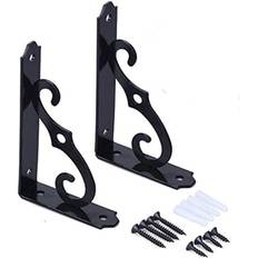 Pack of 2 Wall Mounted Shelf Brackets 140x110 mm