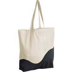 Cotton Fabric Tote Bags Westford Mill Maxi Tote Bag - Natural/Black