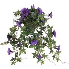 Lila Konstgjorda växter Mica Decorations Hängepetunia Lila Konstväxt Konstgjord växt