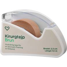 Kirurgtejper Hjärtats Kirurgtejp Brun 2.5cm x 9.1m