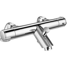 Dune Chrome Contemporary Brass Thermostatic Bath Shower Mixer Deck Mount