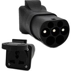 Charging Cables & Cable Holders EV Type-2 Plug To Universal Socket Converter Adapter