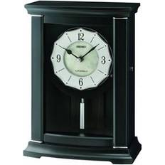 Seiko Table Clocks Seiko Dark Wooden Musical Mantel Pendulum QXW250K Table Clock