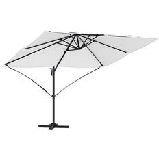 vidaXL Cantilever Parasol Sand Polyester Stor