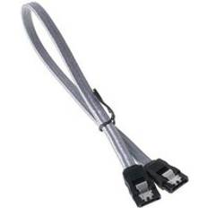 SATA 6Gb s 0.3m Braided Cable Grey