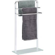 Frosted Glass Chrome Towel Rack