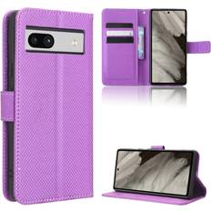 GANGXUN Purple Kickstand Cover Case for Pixel 7a