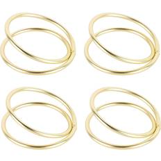Gold Napkin Rings Goolrc 12pcs Spiral Matte Gold Rings Napkin Ring