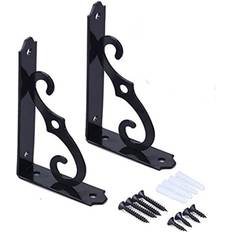 Pack of 2 Wall Mounted Shelf Brackets 140x110 mm