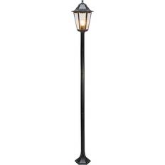 QAZQA Golvlampor & Markbelysning QAZQA Klassisk Utomhusgolvlampa Svart 170 cm IP44 Golvlampa